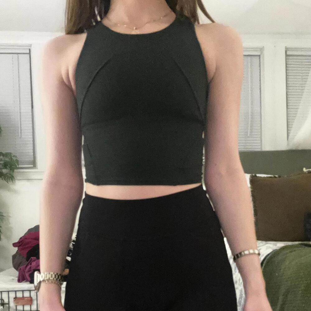Dark Green Lululemon Invigorate Tank